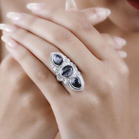 Weißer Büffel-Ring - 6,59 ct.