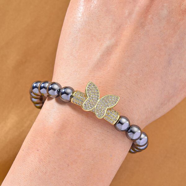 Terahertz, Wei&szlig;er Zirkonia Armband ca. Flexibles (ca. 18-19 cm) Nickelfreies Messing image number 2