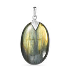 Feuer Labradorit Anh&auml;nger 925 Silber ca. 35,12 ct.