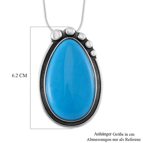 Howlit Halskette ca. 60 cm + 10 cm Extender, Reiner Edelstahl ca. 50.00 ct image number 4