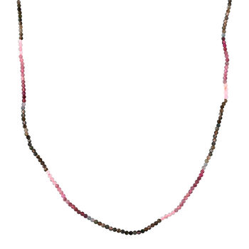 Mehrfarbig-Turmalin Halskette ca. 45 cm 316L Edelstahl ca. 20,00 ct.