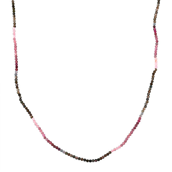 Mehrfarbig-Turmalin Halskette ca. 45 cm 316L Edelstahl ca. 20,00 ct.