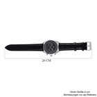 William Hunt - Echtleder-Armbanduhr im Hollywood-Glamour-Stil, 5ATM Wasserdicht, Japanisches Uhrwerk, schwarz image number 6