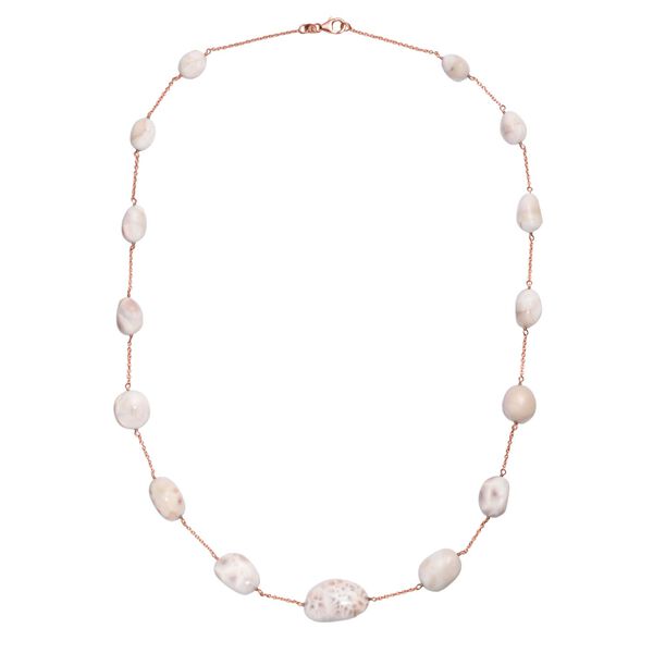 Natrolith Halskette, 60 cm - 121 ct. image number 3