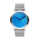 GENOA - Uhr mit japanischem Uhrwerk, wasserdicht, mit Edelstahlarmband - blauer Farbverlauf image number 0