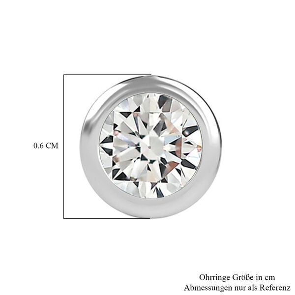 Moissanit Ohrringe, 925 Silber rhodiniert - 0,46 ct. image number 7