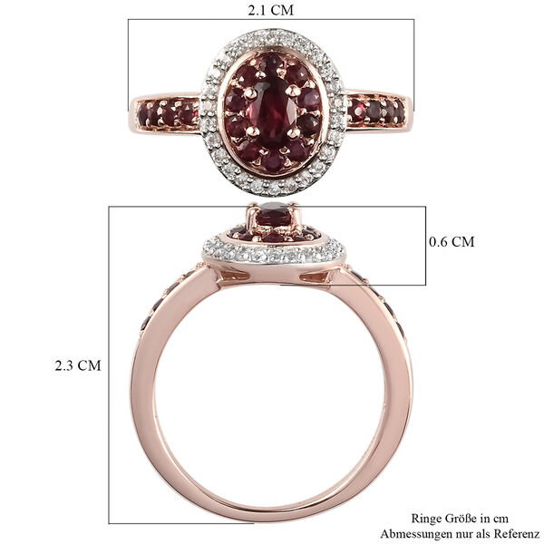 Anthill Granat und Zirkon Ring - 0,93 ct. image number 7