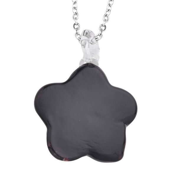 Floraler Anh&auml;nger im Murano-Stil mit 60cm Kette image number 5