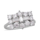 Moissanit Boot Ring 925 Silber rhodiniert  ca. 2,04 ct image number 0