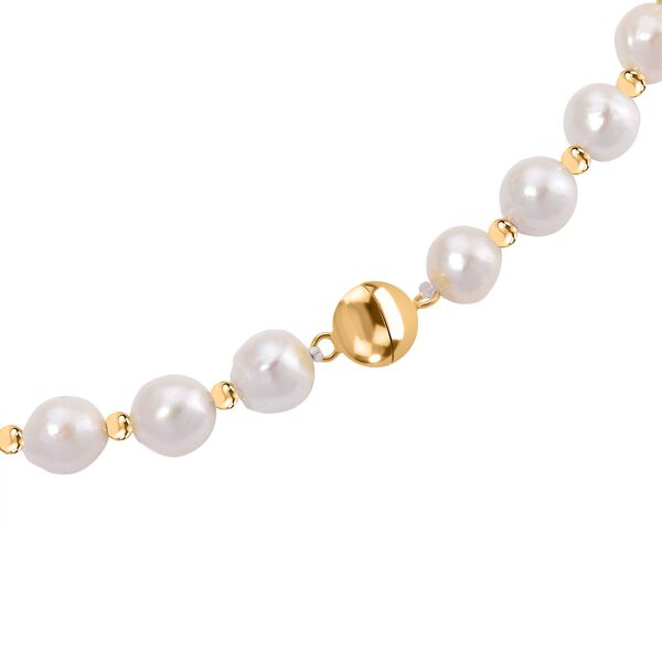 D'Joy wei&szlig;e Edison Perle 50cm Halskette image number 5
