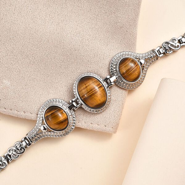 Tigerauge 18cm Armband - 25 ct. image number 1