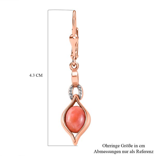 AA Oregon Sunrise Pfirsich Opal Ohrringe - 1,79 ct. image number 6