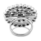 Handgearbeiteter Polki-Diamant Ring, 925 Silber platiniert (Größe 17.00) ca. 1.00 ct image number 3