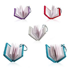 Set aus 5 Perlen-Schlüsselanhängern, glitzerndes Mosaik-Design, mehrfarbig