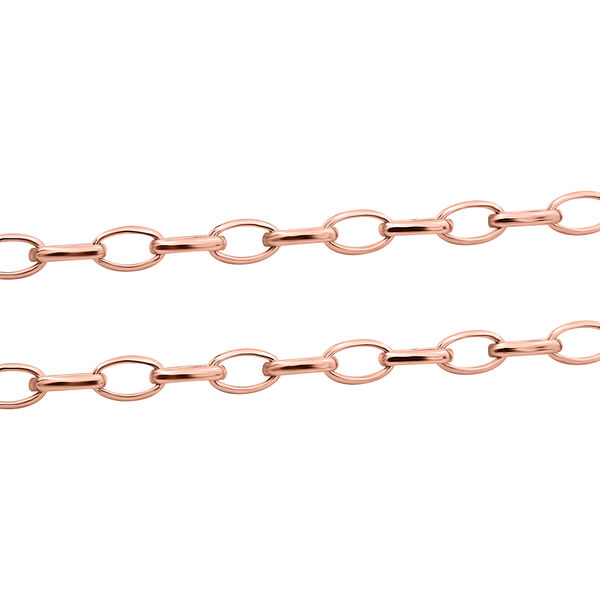 925 Silber ros&eacute;vergoldet Kette ca. 75 cm ca. 11,68g image number 1