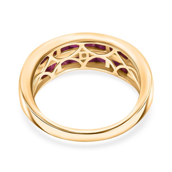 AA Rubin Ring, 925 Silber 750 Gelbgold Vermeil - 2 ct. image number 5