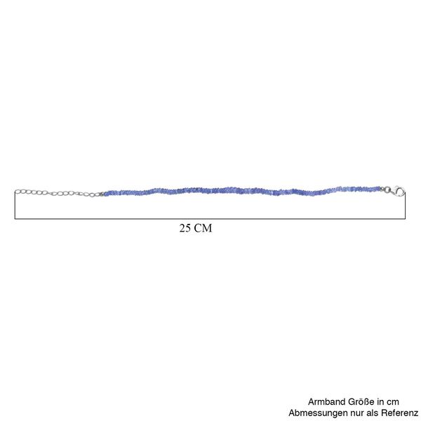Tansanit Armband, 19 cm - 20 ct. image number 4