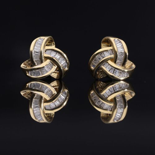 LUXURIANT DIAMOND - Lab Grown Diamant SI-GH SGL zertifiziert Ohrringe, 925 Silber 750 Gelbgold Vermeil ca. 0,25 ct. image number 1