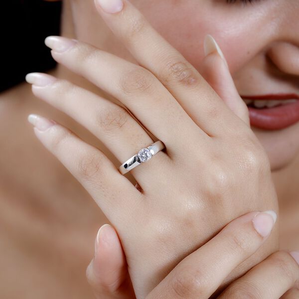 Moissanit Ring - 0,55 ct. image number 8