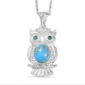 Blaues Türkis, Ozean Blauer Apatit Schmuckset ca. 2.87 ct