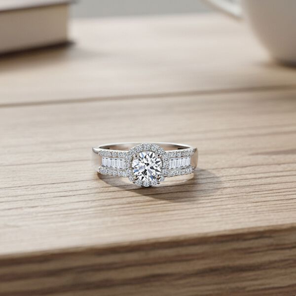 LUXURIANT DIAMOND - Lab Grown Diamant VS-EF IGI zertifiziert Ring 925 Silber rhodiniert (Gr&ouml;&szlig;e 21.00) ca. 1.00 ct image number 1