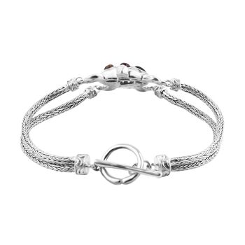 Royal Bali - AAA mehrfarbiges Turmalin Armband, ca. 19 cm, 925 Silber ca. 2.23 ct