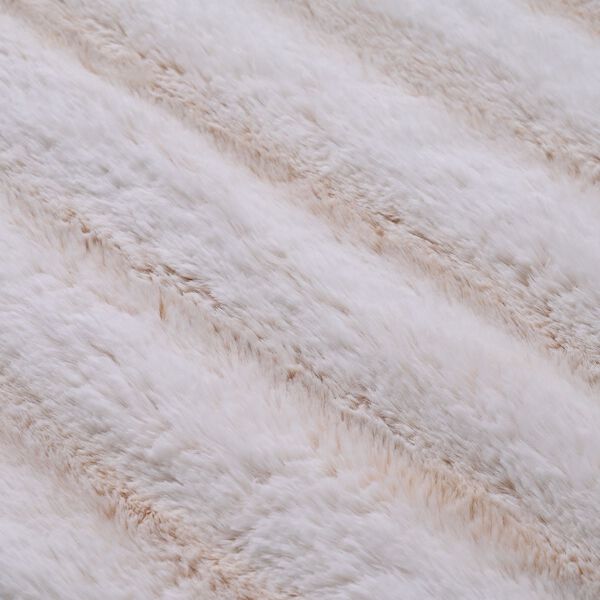 Doppellagige 350gsm Kunstfelldecke mit 220gsm Sherpa, Wei&szlig; image number 3