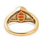 AA orange äthiopischer Opal und Zirkon-Ring - 1,49 ct. image number 5