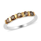 Natürlicher Jenipapo Andalusit Ring 925 Silber Bicolor  ca. 0,56 ct image number 3
