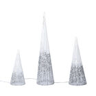 3er-Set LED Lichter Kegel, 3xAA Batterie (nicht inkl.) image number 1