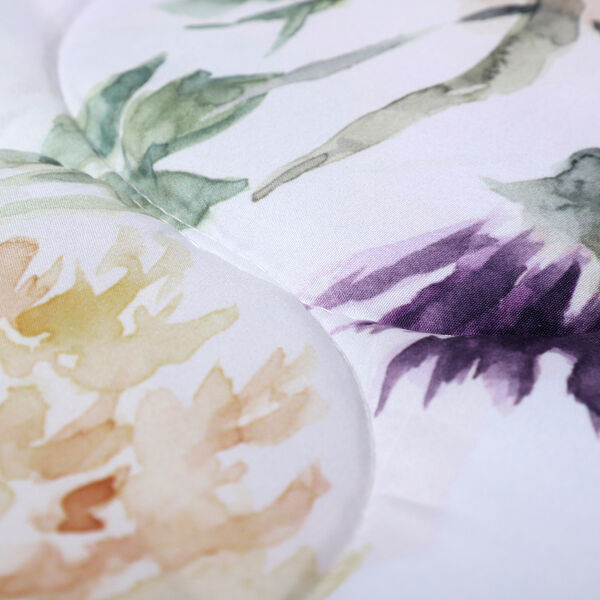 SERENITY NIGHT: 3er-Set - Bettdecke und 2 Kissenbez&uuml;ge, Blumenwiese, Mehrfarbig, Wei&szlig;&nbsp; image number 5