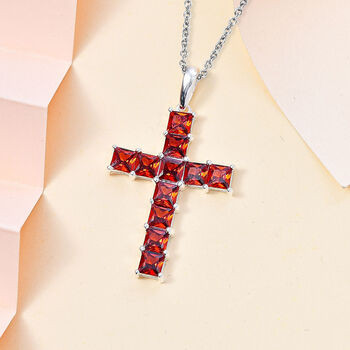 D'Joy Granat Zirkonia Anh&auml;nger mit 50cm Kette