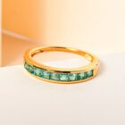 Kagem sambischer Smaragd-Ring, 925 Silber vergoldet (Größe 17.00) ca. 0,86 ct image number 1