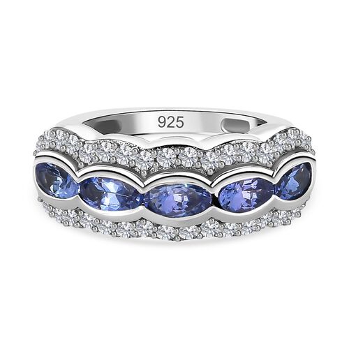 AAA Tansanit und Zirkon Ring - 2,06 ct. image number 0