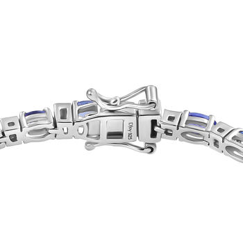 D'Joy Tansanit und Moissanit 20cm Armband - 7,32 ct.