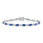 D joy Kyanit, Premium Regenbogen Mondstein Armband ca. 20 cm 925 Silber rhodiniert ca. 11,46 ct.