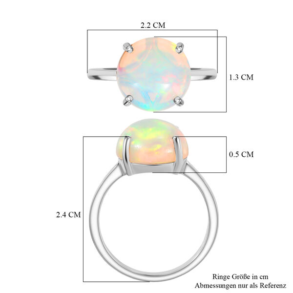 RHAPSODY AAAA nat&uuml;rlicher, &auml;thiopischer Welo Opal Ring in 950 Platin - 5 ct. image number 7