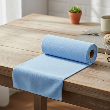 Wiederverwendbare Abrei&szlig;-Mikrofaserrolle, 30x30cm, Hellblau