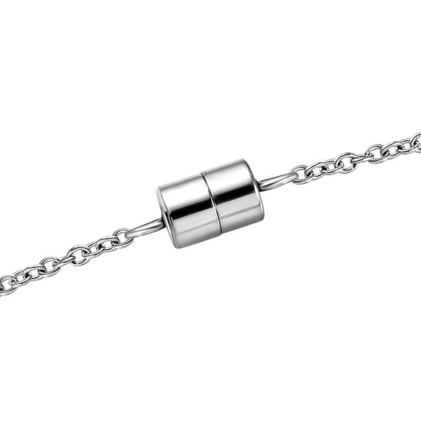 Schwarzer Spinell Halskette ca. 45 cm Edelstahl ca. 5,74 ct. image number 5