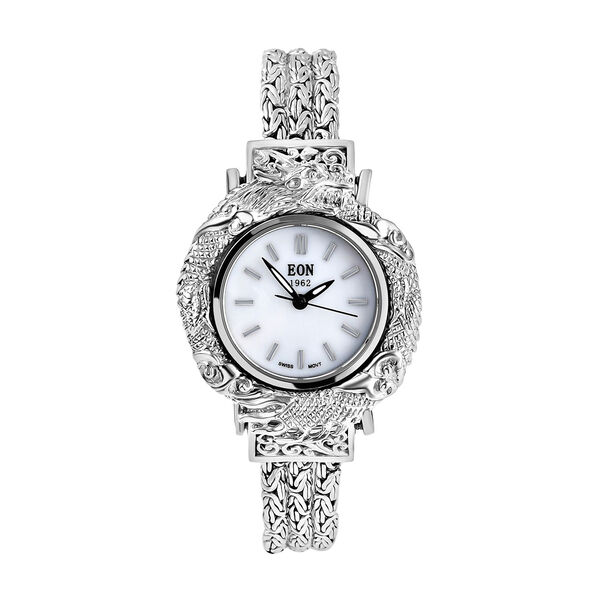 Royal Bali - 925 Silber Borobudur Armbanduhr, ca. 20 cm ca. 41,86g image number 0