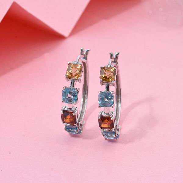 AAA mehrfarbige Zirkon-Ohrringe - 6,25 ct. image number 1