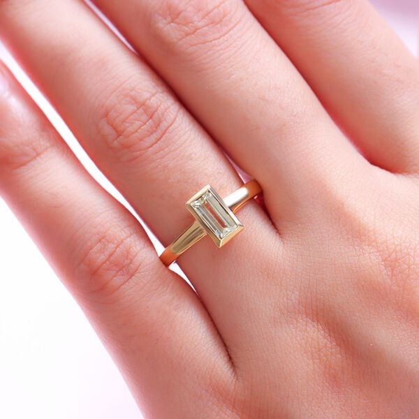 AAA Turkizit-Ring, 925 Silber Gelbgold Vermeil  ca. 1,02 ct image number 3