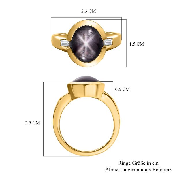 Sternrubin und Zirkon Ring - 9,28 ct. image number 7