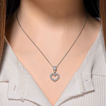 RADIANTA GRA zertifiziert Moissanit (D-VVS) Schmuckset ca. 45 cm 925 Silber rhodiniert ca. 1.05 ct