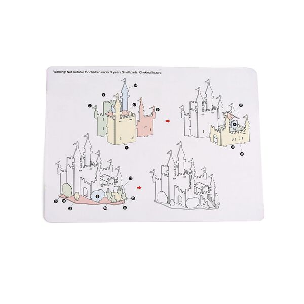 DIY 3D Puzzle Traum-Schloss, 21x16x27 cm image number 8