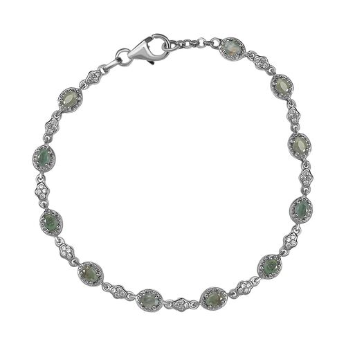 Alexandrit und Zirkon Armband, 19 cm - 2,50 ct. image number 0
