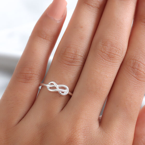 Unendlichkeits-Ring in 925 Silber image number 3