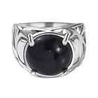 Blauer Sandstein Ring Messing (Größe 17.00) ca. 9,61 ct