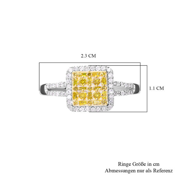 Gelber Diamant Ring - 0,50 ct. image number 4