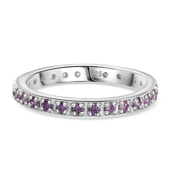 LUSTRO STELLA - Amethyst Zirkonia Ring 925 Silber (Gr&ouml;&szlig;e 19.00)